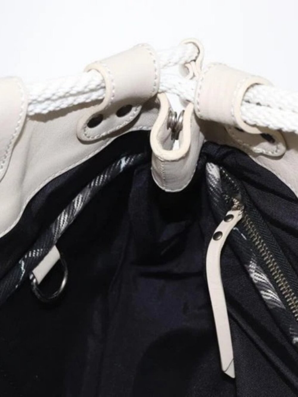 BURBERRY Nova Check Blue Label Hand Bag Canvas Black Auth 163921 - Picture 13 of 16